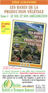 Les bases de la production Vgtale (tomeI:le sol)